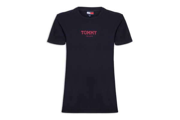 Camiseta Feminina Reg Essential Logo 2 Tee  – Azul
