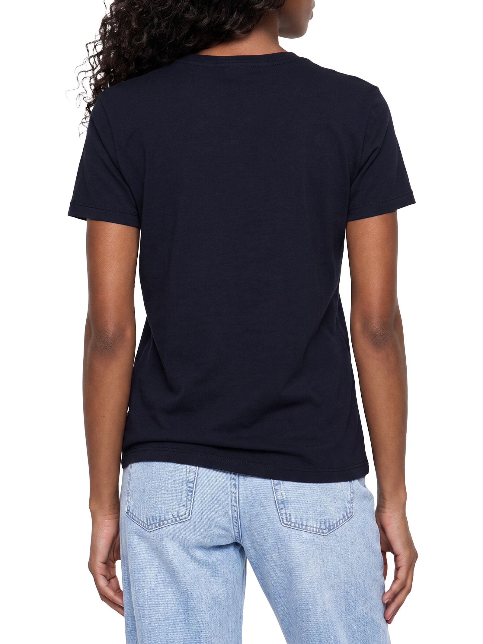 Camiseta Feminina Reg Essential Logo 2 Tee  – Azul Tommy Jeans