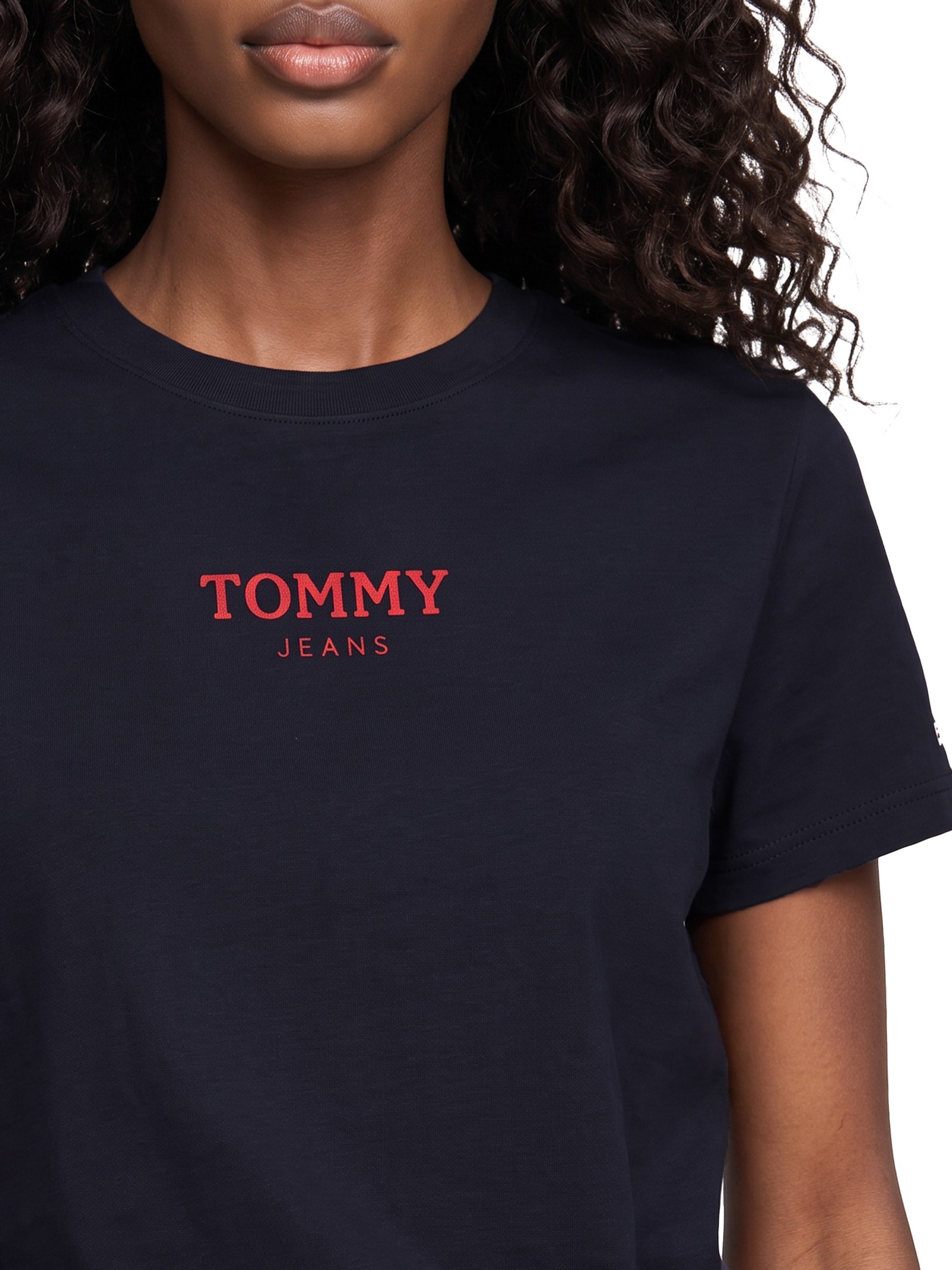 Camiseta Feminina Reg Essential Logo 2 Tee  – Azul Tommy Jeans