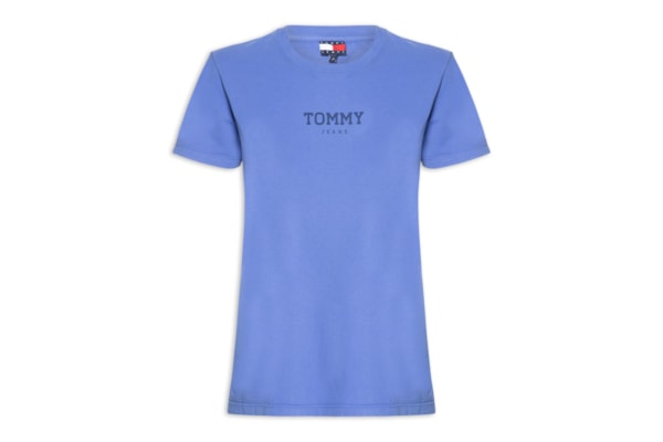 Camiseta Feminina Reg Essential Logo 2 Tee  – Azul