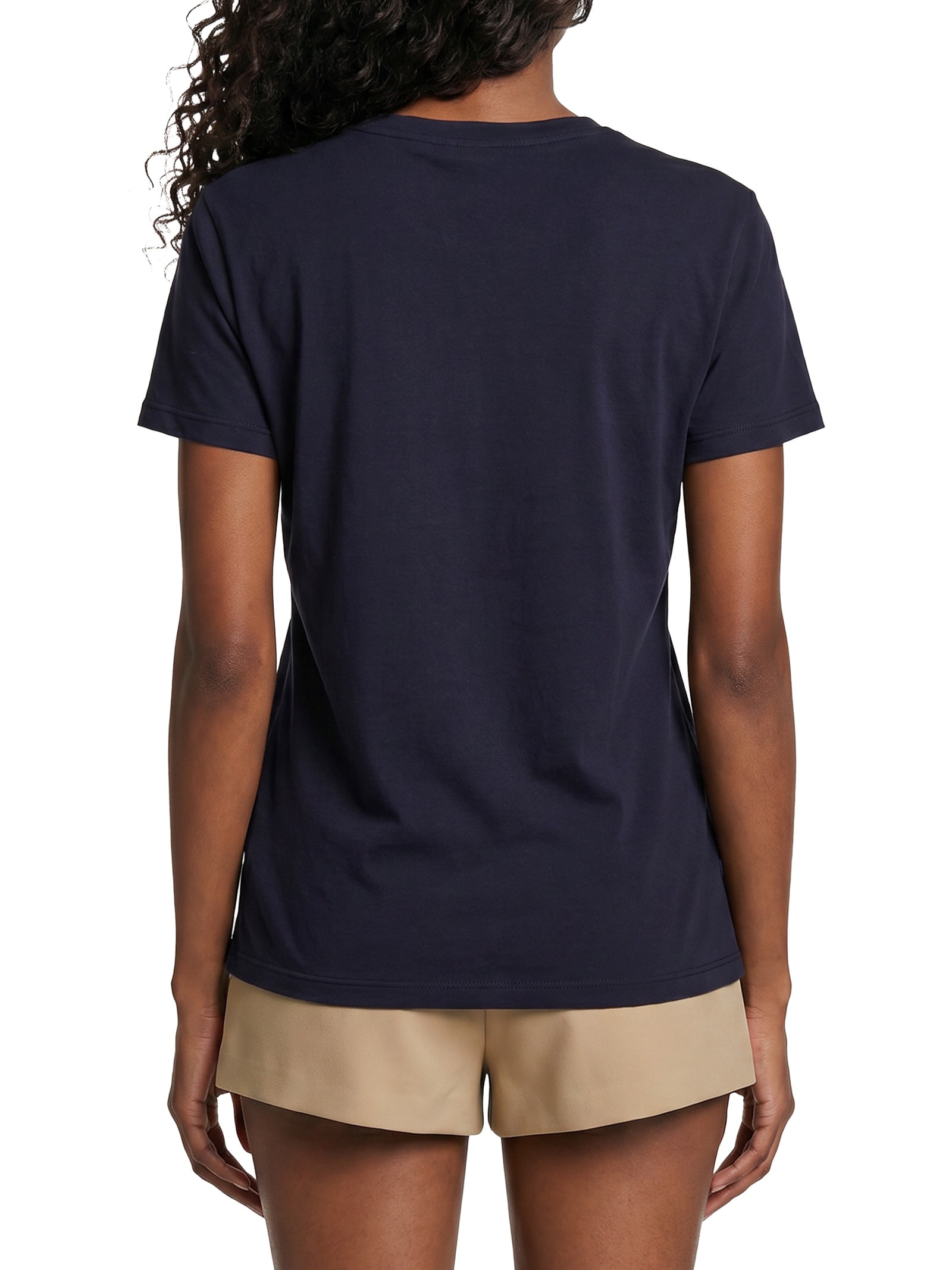 Camiseta Feminina Reg Linear SS Tee – Azul Tommy Jeans