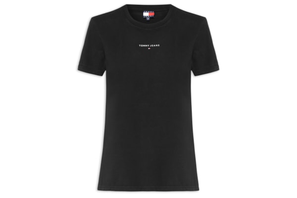 Camiseta Feminina Reg Linear SS Tee – Preto