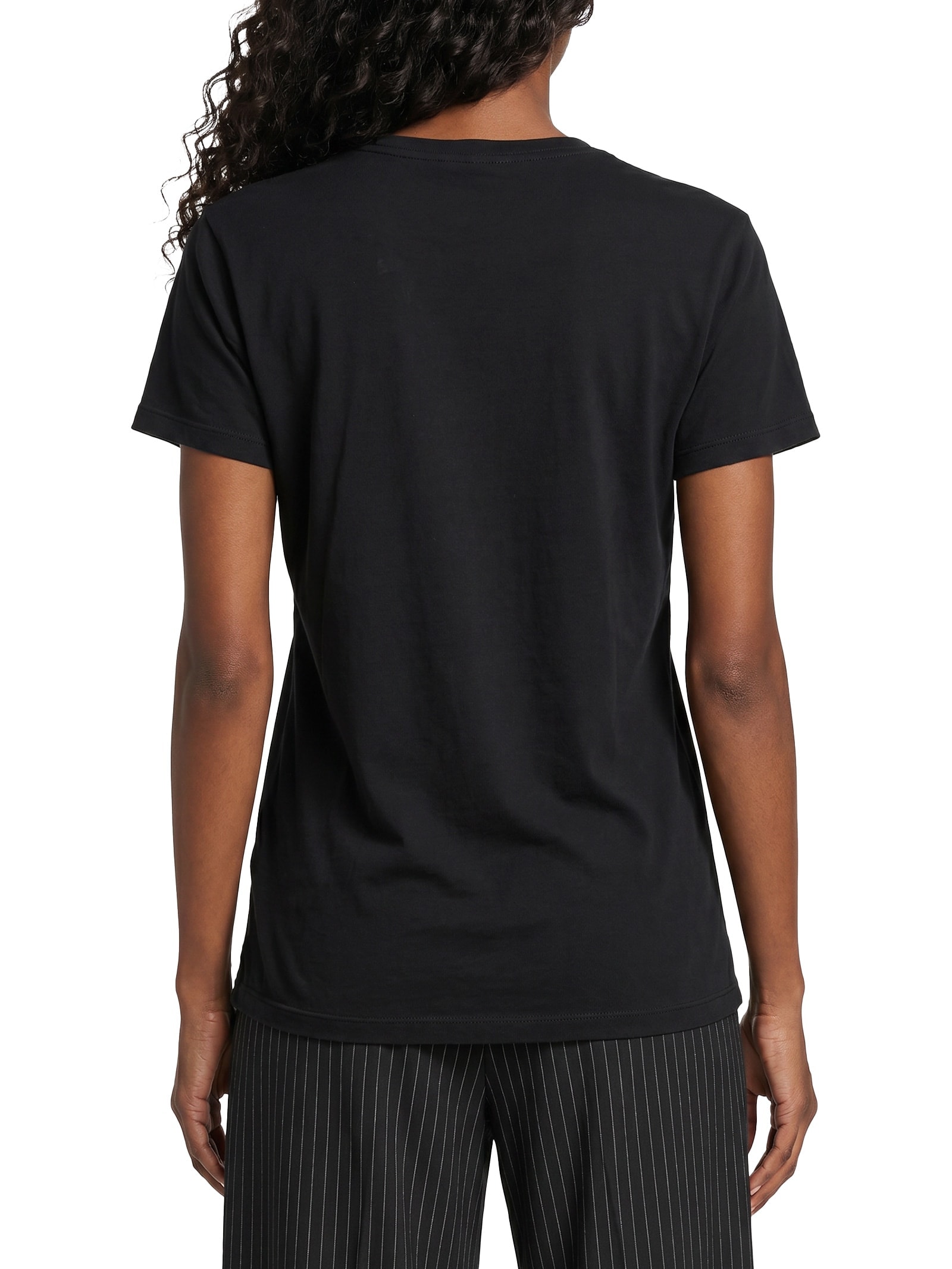 Camiseta Feminina Reg Linear SS Tee – Preto Tommy Jeans