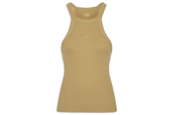 Camiseta Feminina Regata - Marrom
