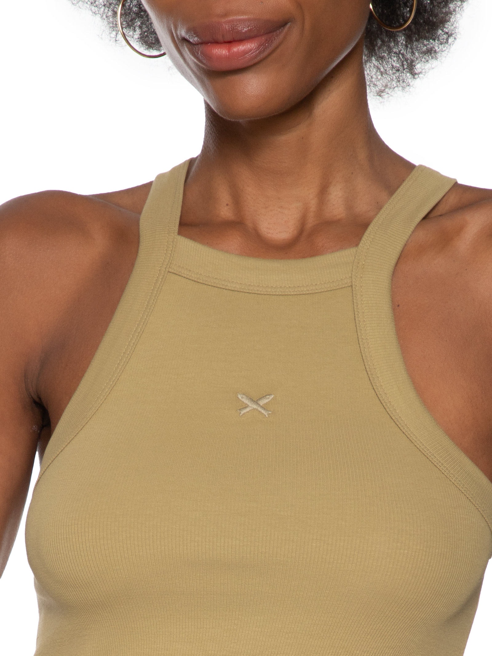 Camiseta Feminina Regata Marrom Hering