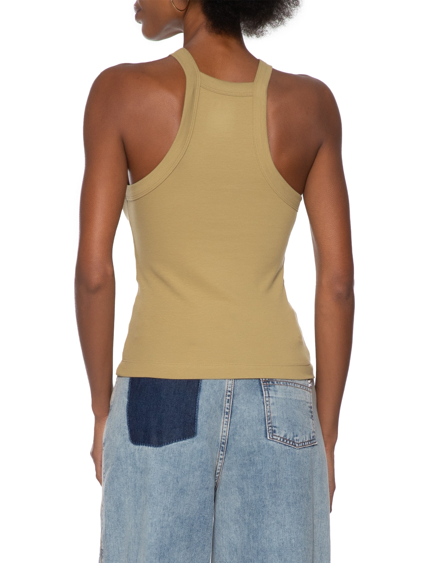Camiseta Feminina Regata Marrom Hering