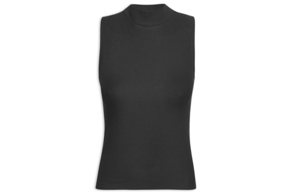 Camiseta Feminina Regata - Preto