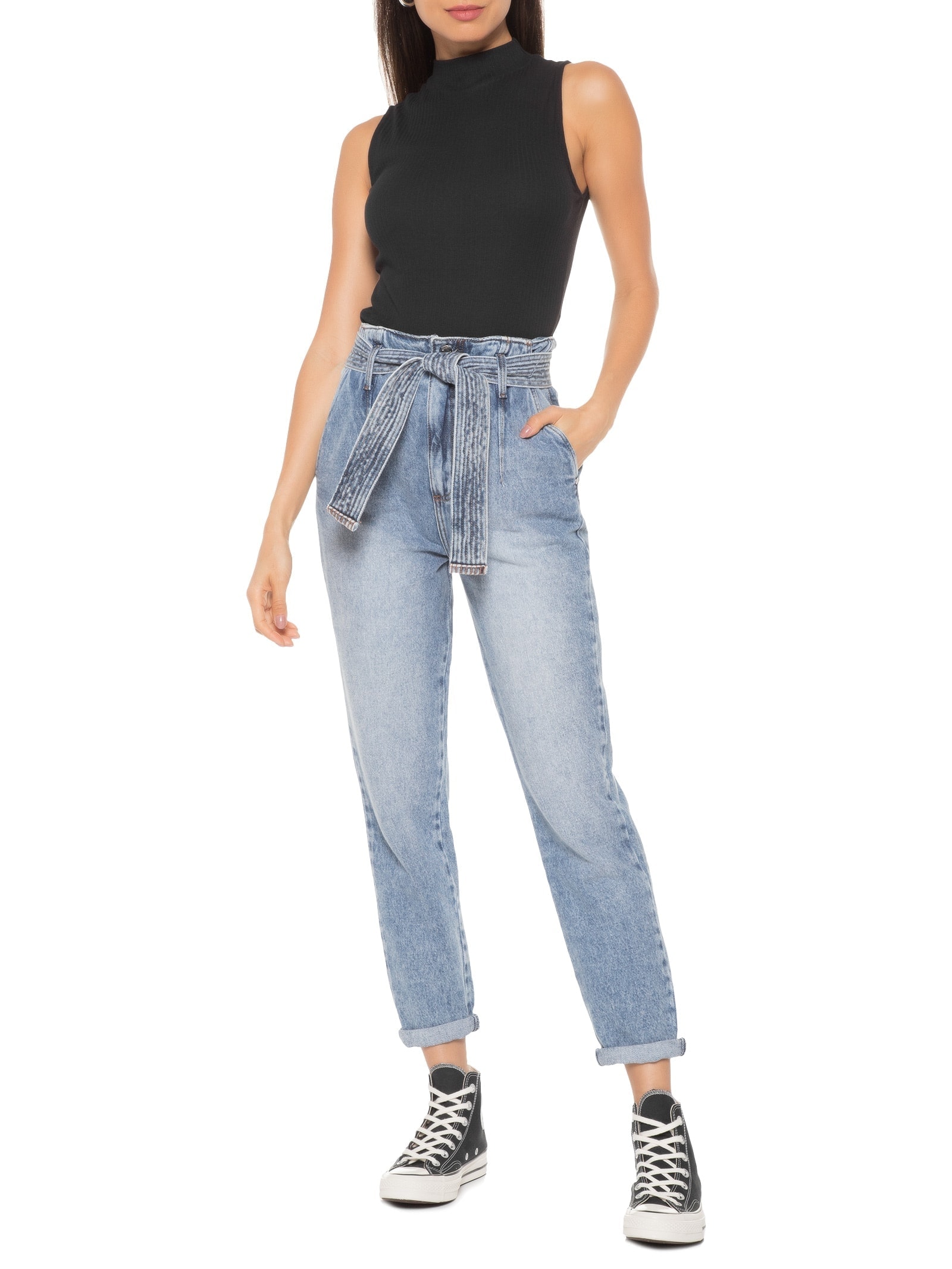 Camiseta Feminina Regata Preto Hering