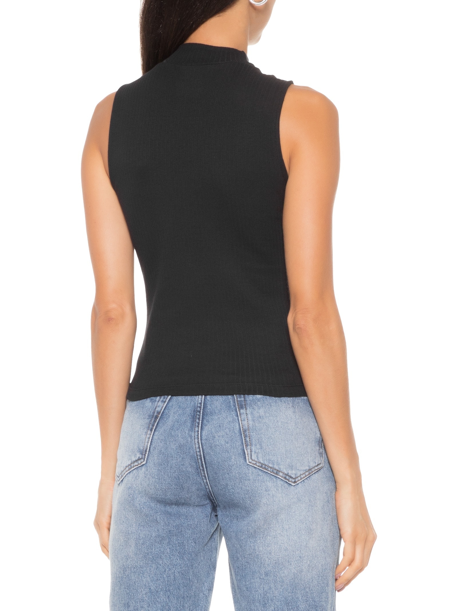 Camiseta Feminina Regata Preto Hering