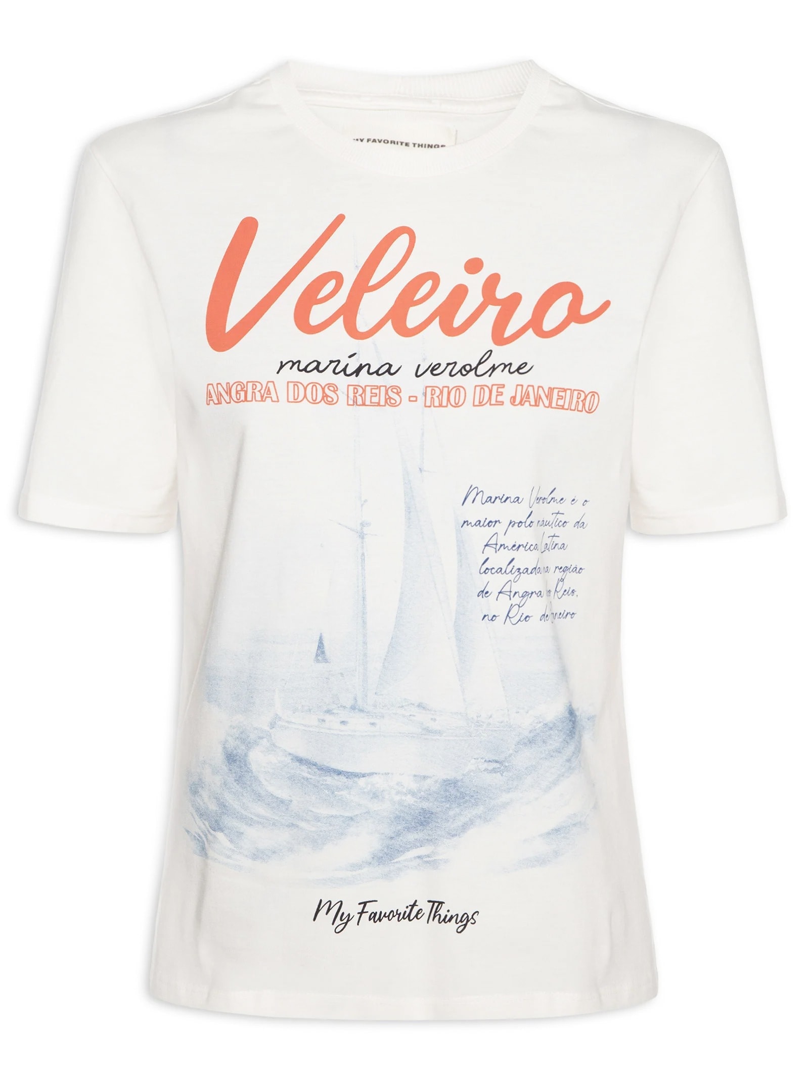 Camiseta Feminina Regular Branco My Favorite
