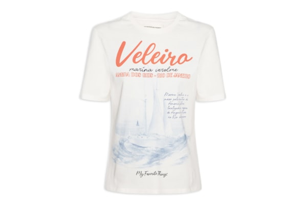 Camiseta Feminina Regular - Branco