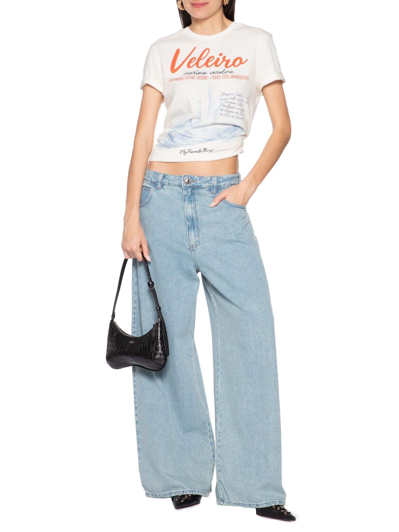 Camiseta Feminina Regular Branco My Favorite