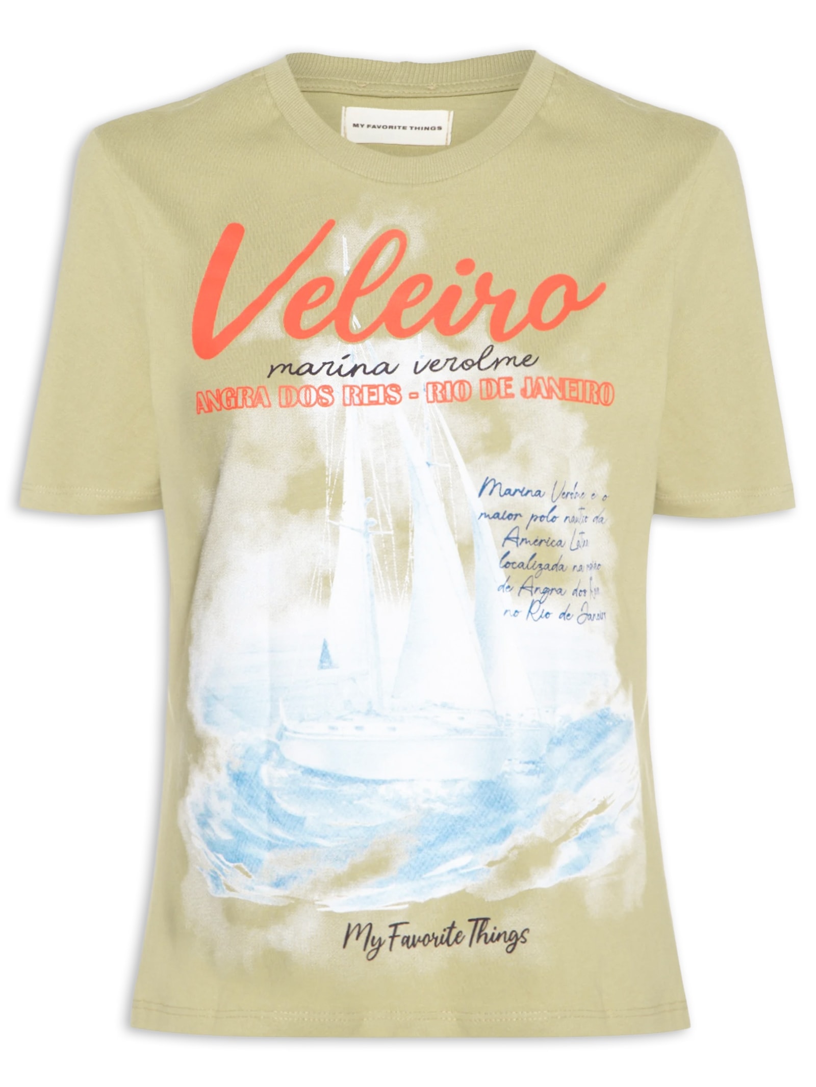 Camiseta Feminina Regular Verde My Favorite