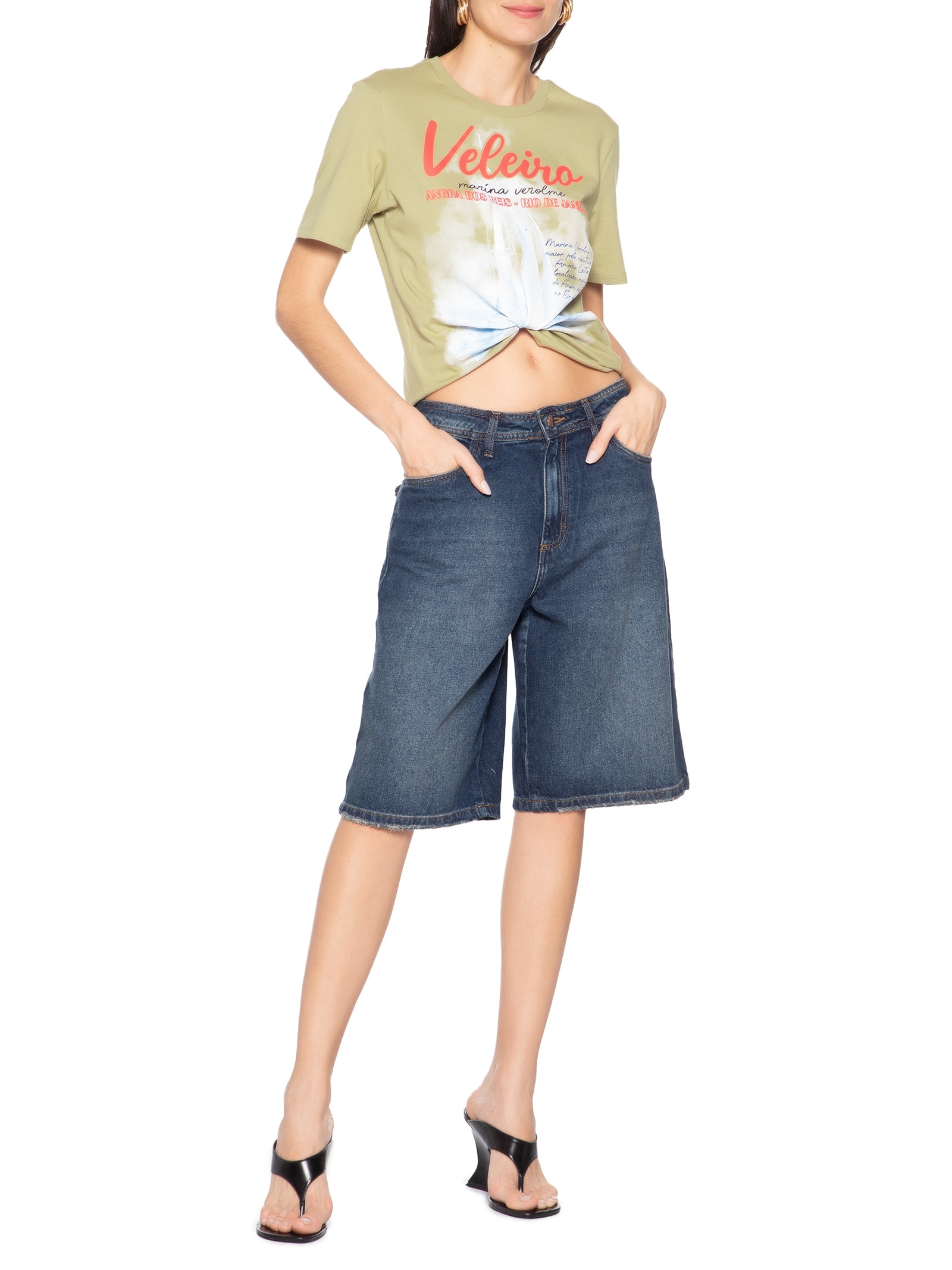 Camiseta Feminina Regular Verde My Favorite