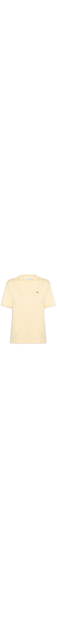Camiseta Feminina Relaxed Fit Algodão Pima - Amarelo