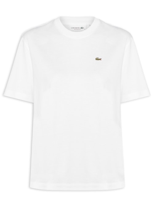 Camiseta Feminina Relaxed Fit Algodão Pima – Branco