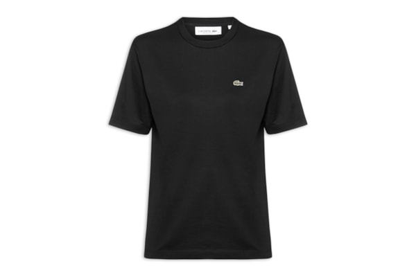 Camiseta Feminina Relaxed Fit Algodão Pima - Preto