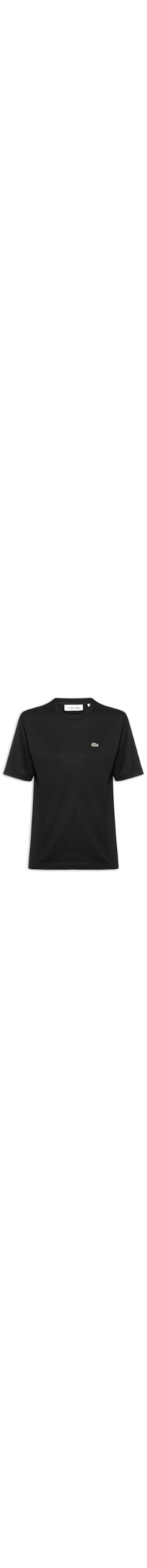 Camiseta Feminina Relaxed Fit Algodão Pima - Preto