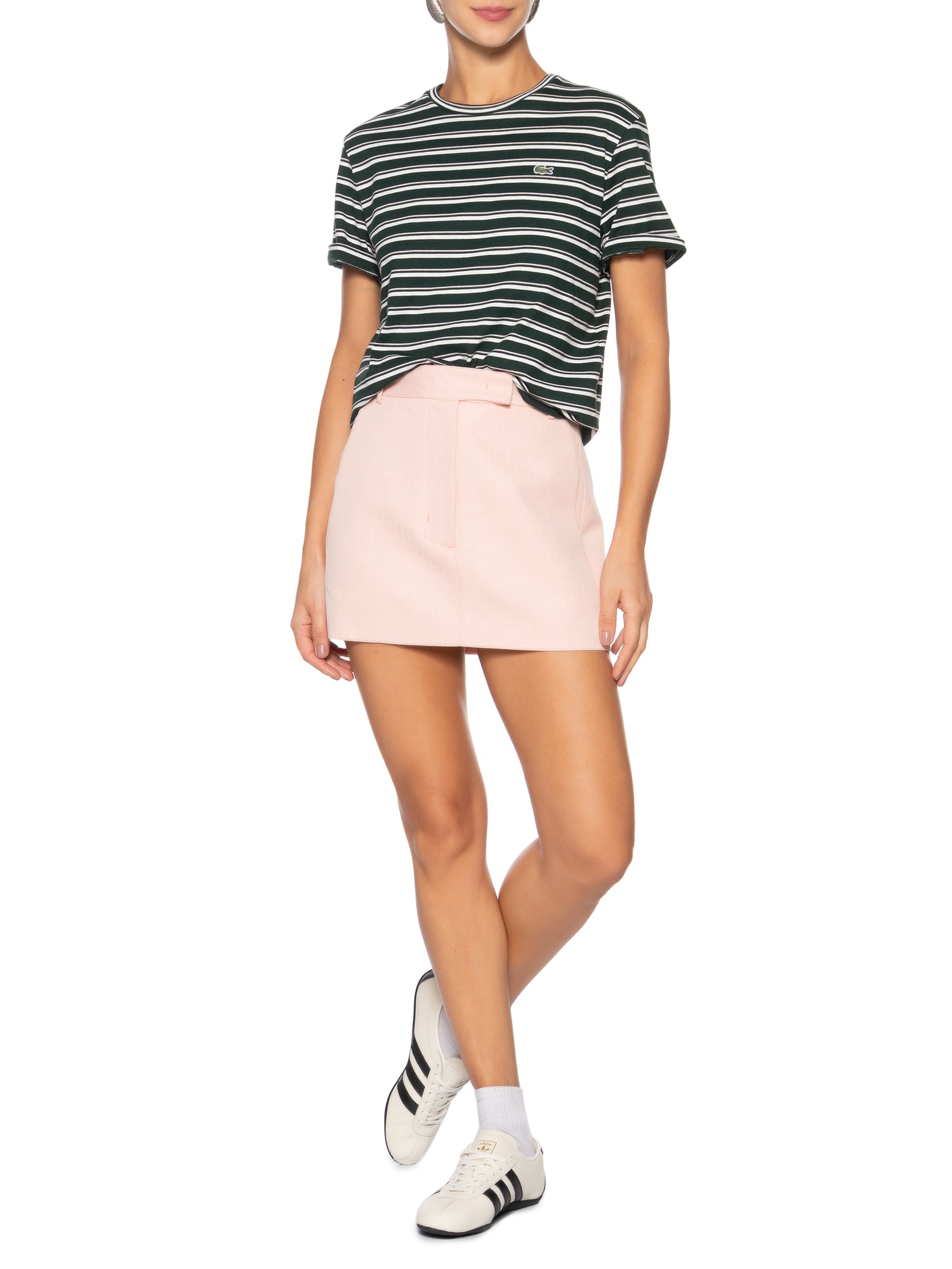 Camiseta Feminina Relaxed Fit Algodão Pima Verde Lacoste