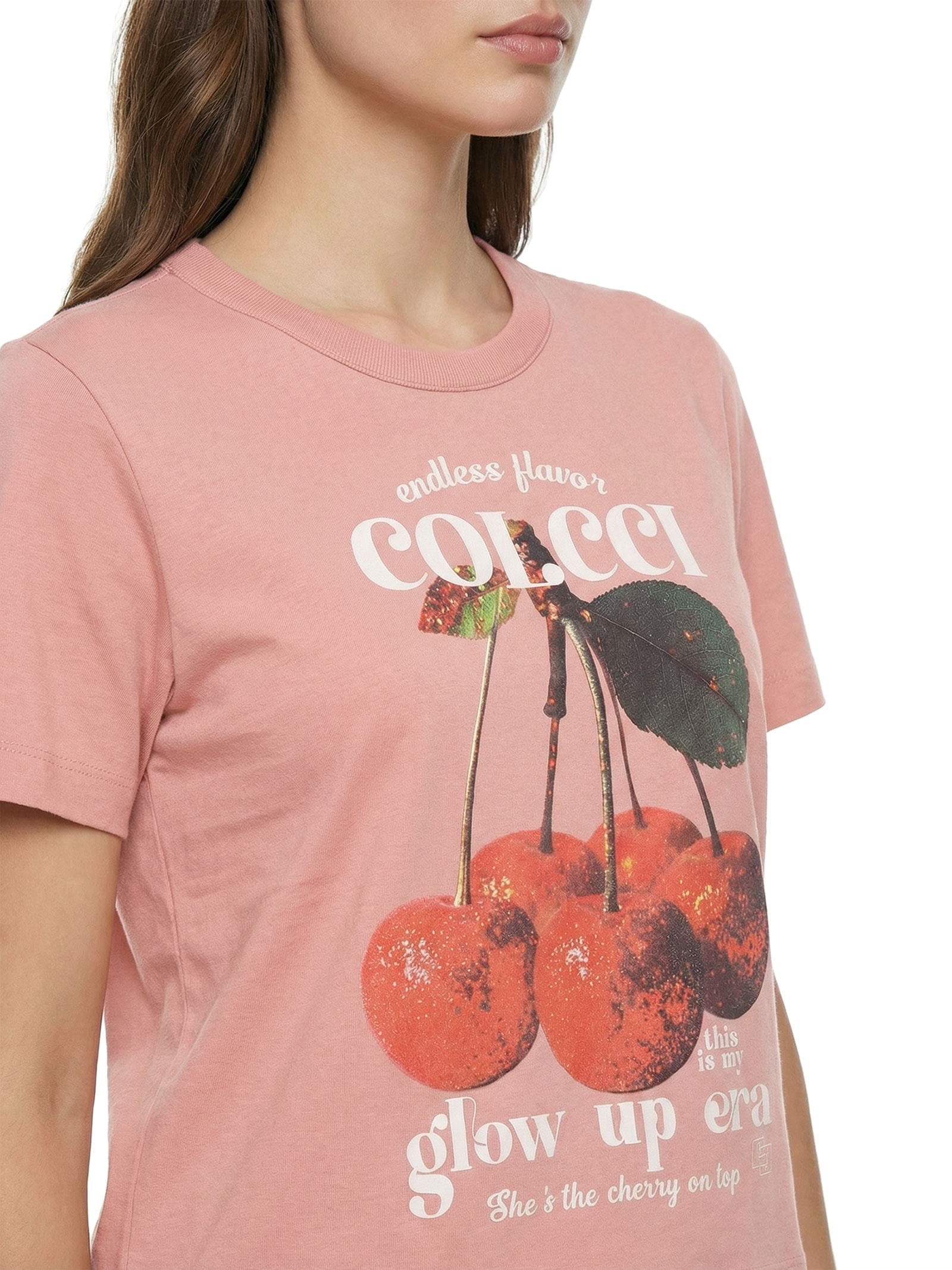 Camiseta Feminina Rosa Colcci