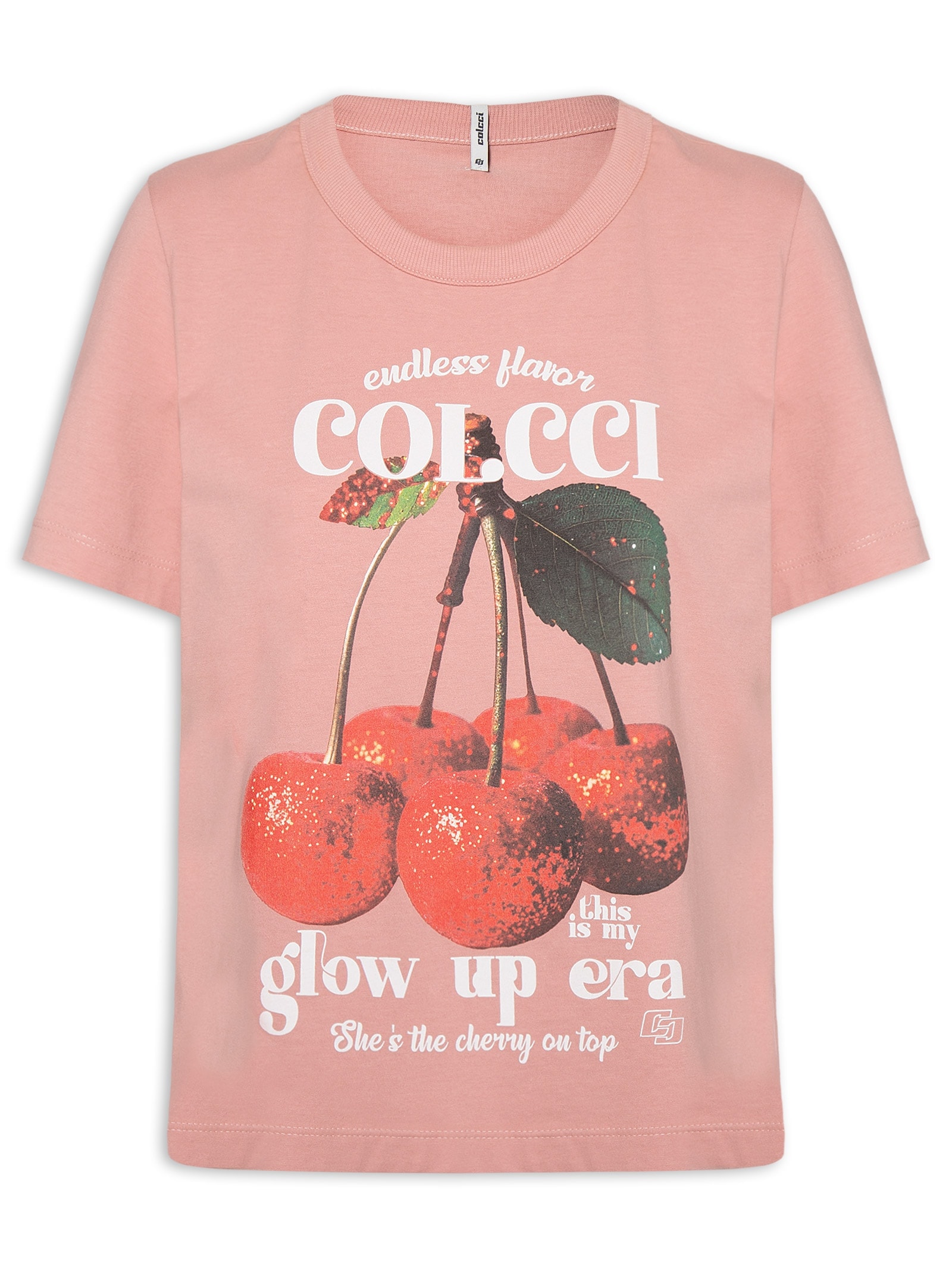 Camiseta Feminina Rosa Colcci
