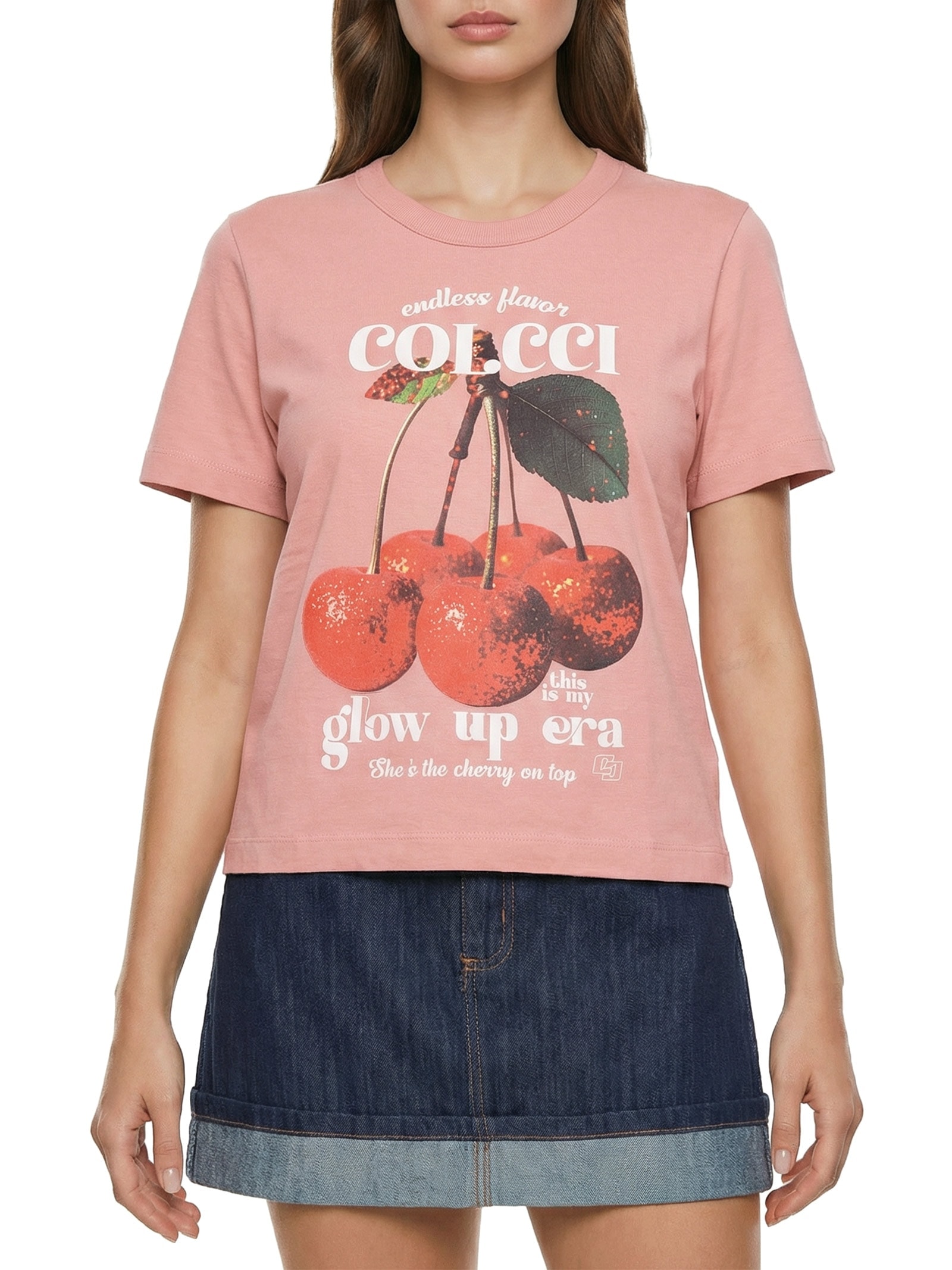 Camiseta Feminina Rosa Colcci