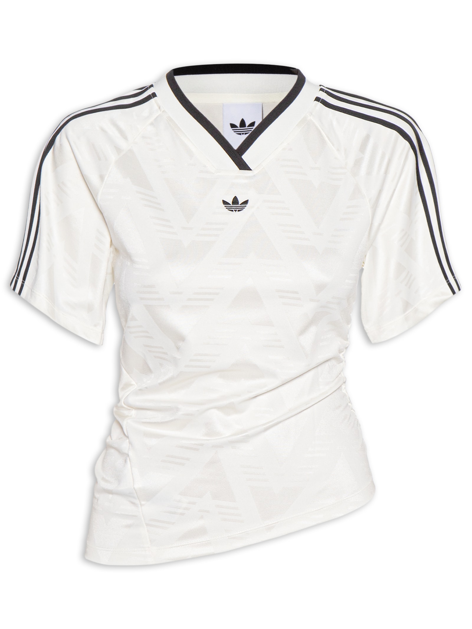 Camiseta Feminina Rouched Foot J Branco Adidas Originals