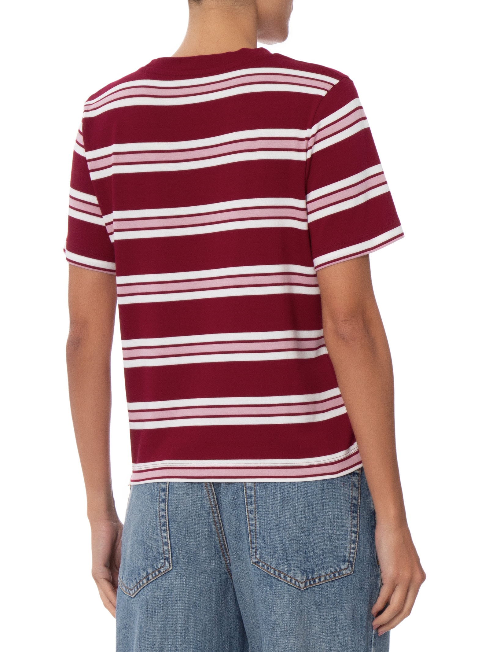 Camiseta Feminina Rugby Stp C-Nk Vermelho Tommy Hilfiger