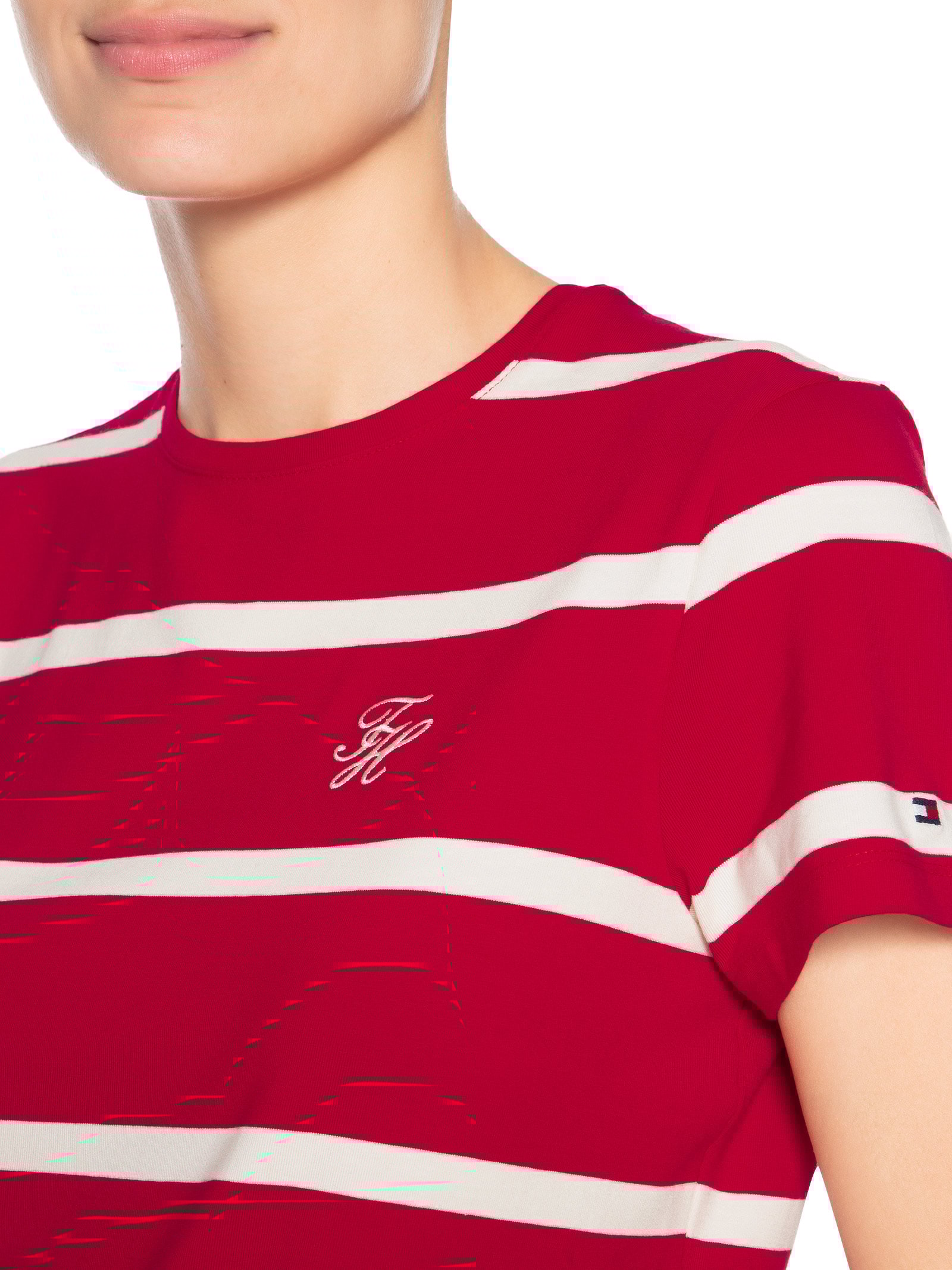 Camiseta Feminina Script Reg Vermelho Tommy Hilfiger