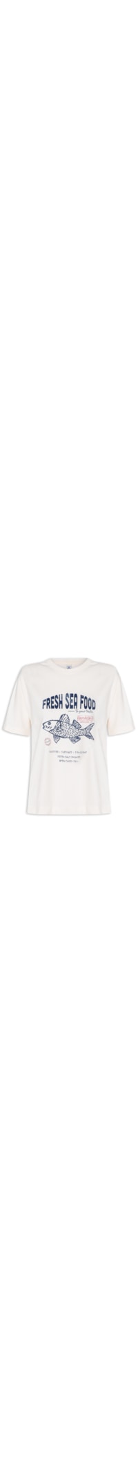 Camiseta Feminina Sea Food - Bege