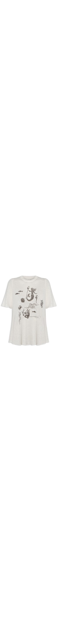 Camiseta Feminina Sereia - Off White