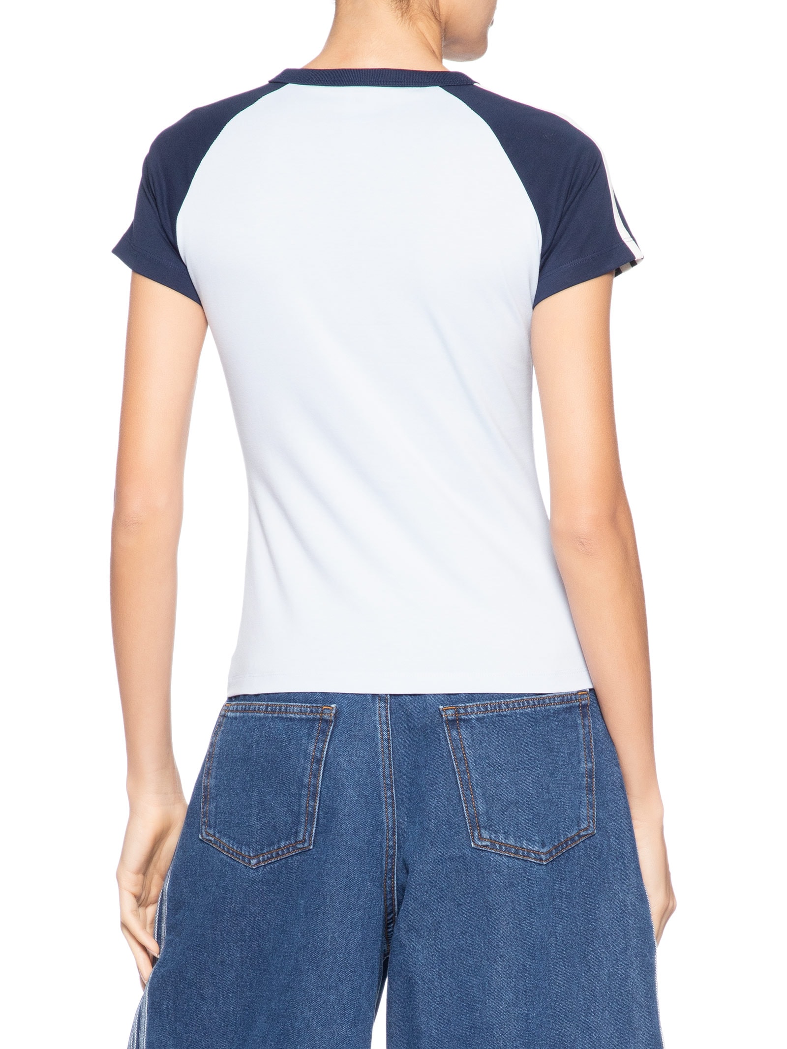 Camiseta Feminina Short Sleeve T Azul Adidas Originals