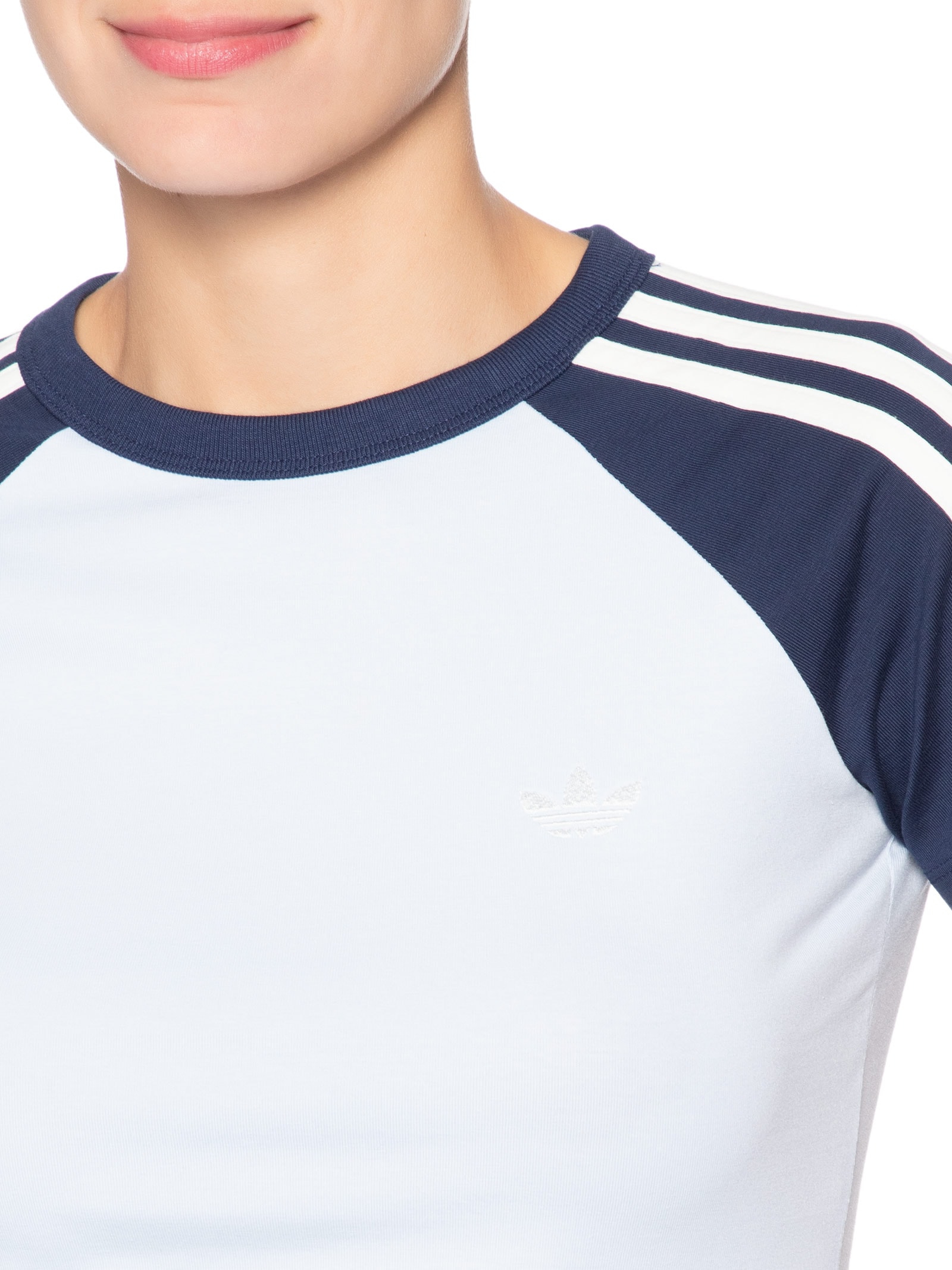 Camiseta Feminina Short Sleeve T Azul Adidas Originals