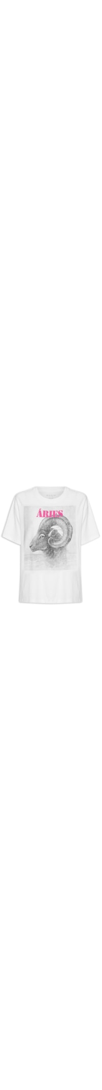 Camiseta Feminina Signo Áries - Branco