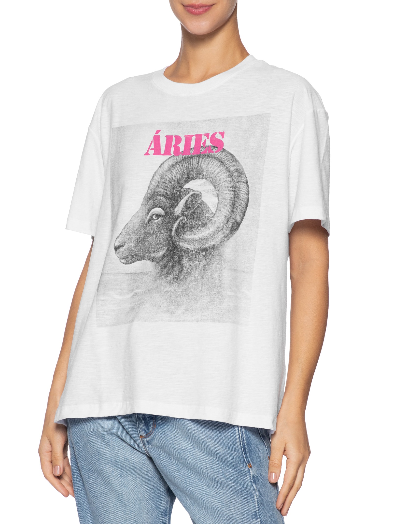 Camiseta Feminina Signo Áries Branco Maria Filó