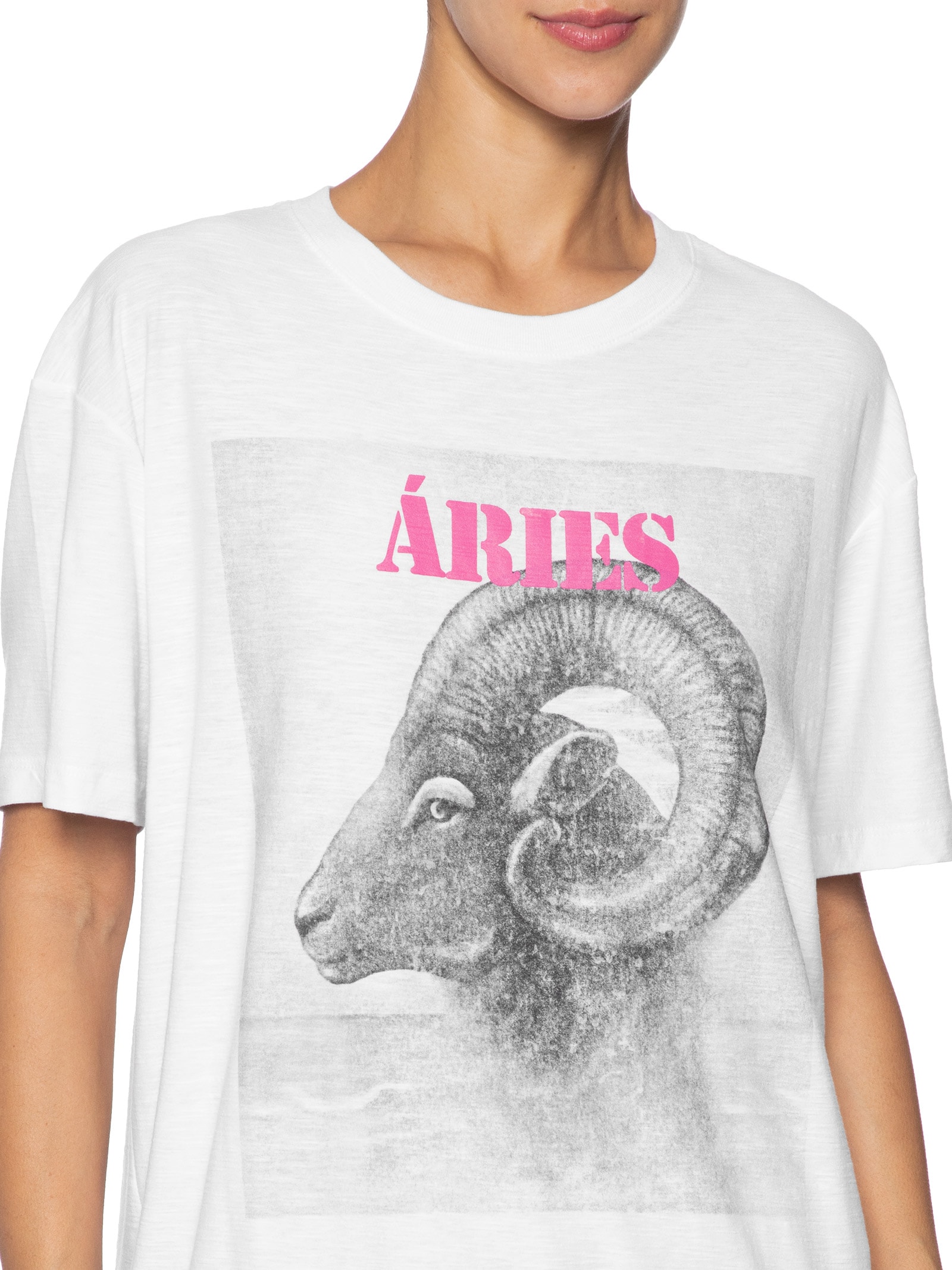 Camiseta Feminina Signo Áries Branco Maria Filó