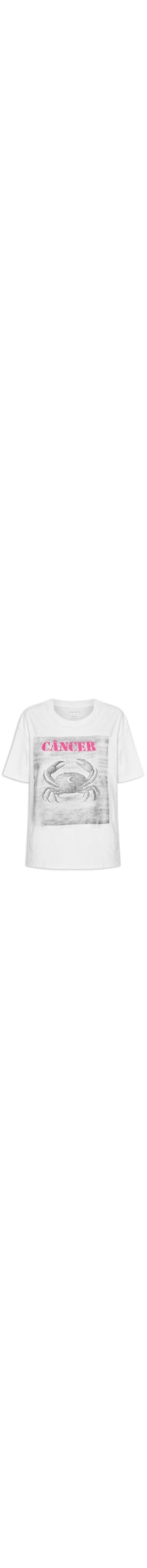 Camiseta Feminina Signo Câncer - Branco