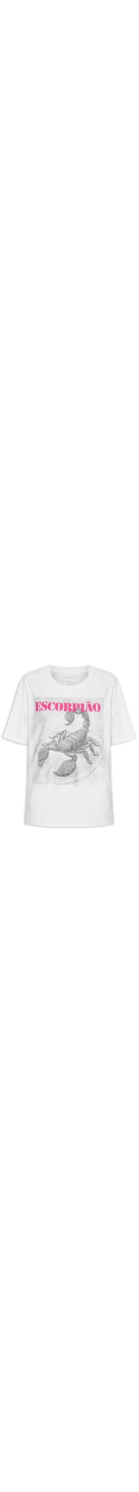 Camiseta Feminina Signo Escorpião - Branco