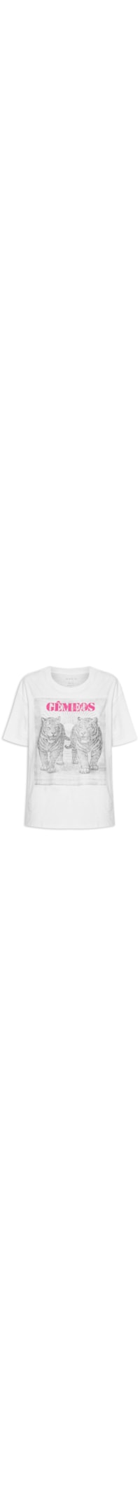 Camiseta Feminina Signo Gemêos - Branco