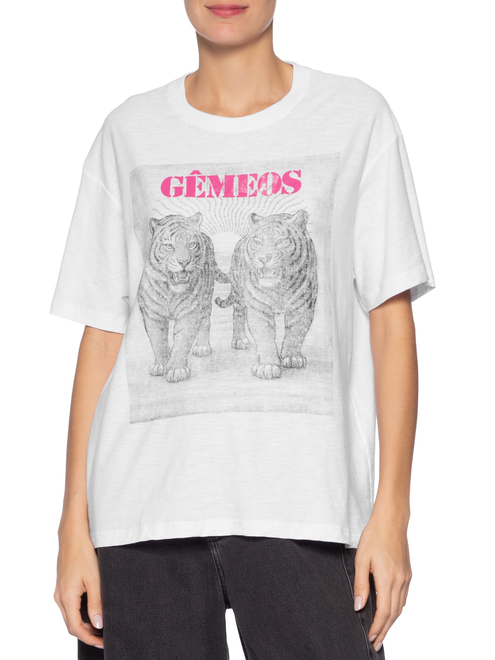 Camiseta Feminina Signo Gemêos Branco Maria Filó