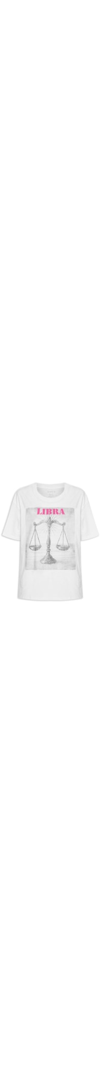 Camiseta Feminina Signo Libra - Branco