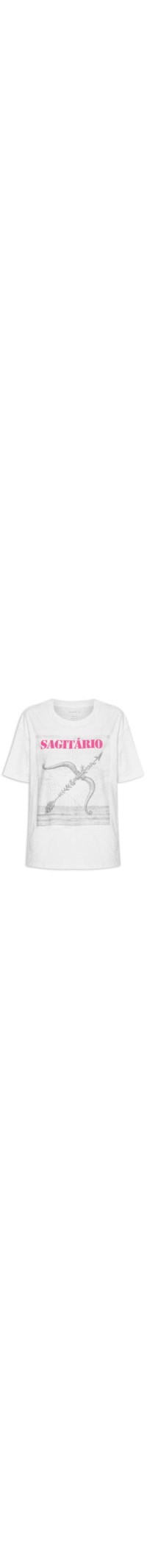 Camiseta Feminina Signo Sagitário - Branco