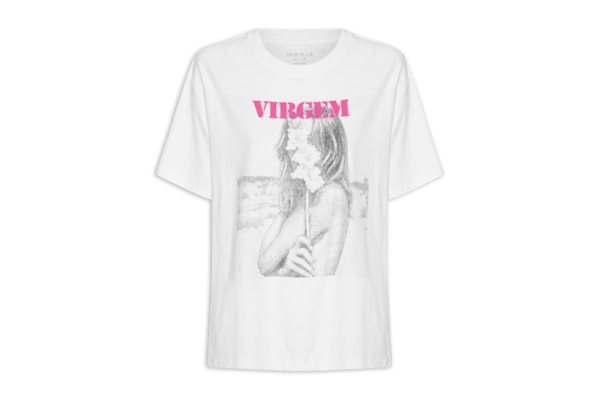 Camiseta Feminina Signo Virgem - Branco