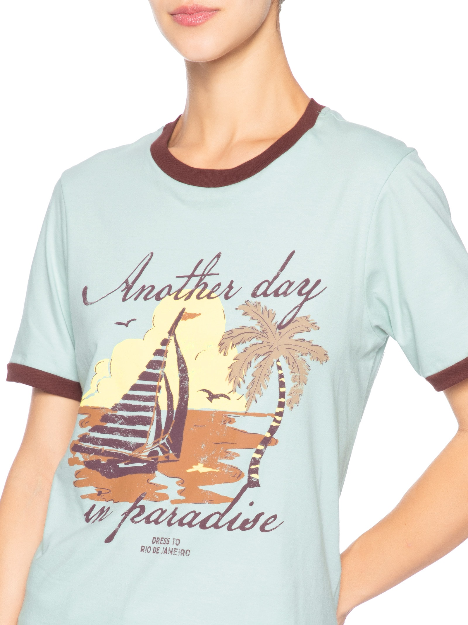 Camiseta Feminina Silk Another Day Verde Dress To