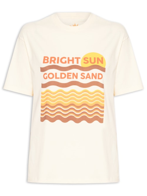 Camiseta Feminina Silk Bright Sun – Amarelo