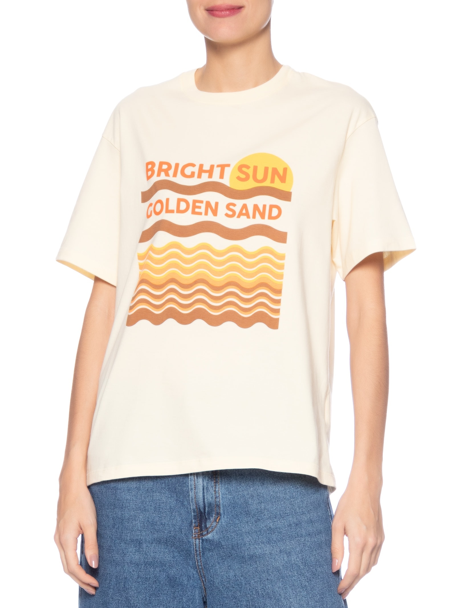 Camiseta Feminina Silk Bright Sun Amarelo Dress To