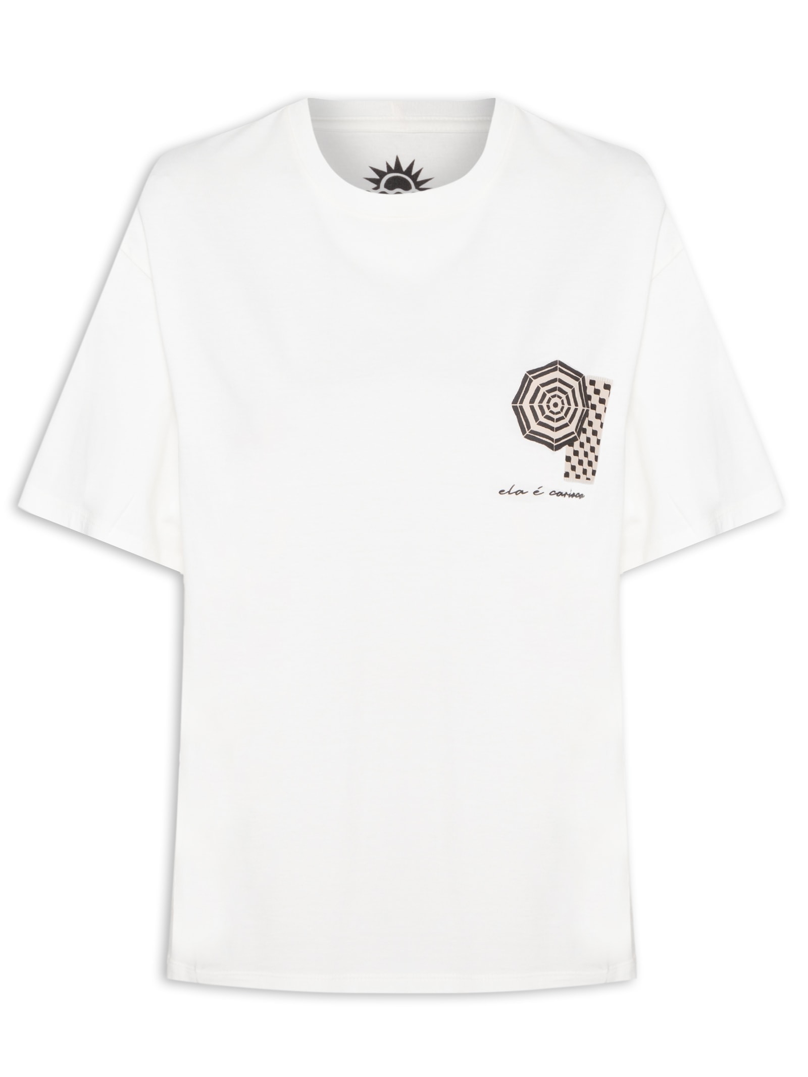 Camiseta Feminina Silk Ela É Carioca Off White Dress To