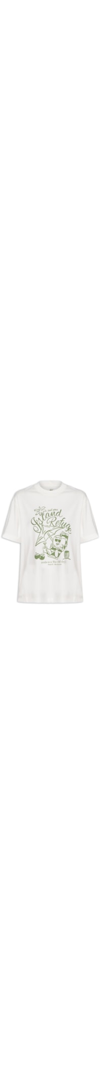 Camiseta Feminina Silk Island Refuge - Off White