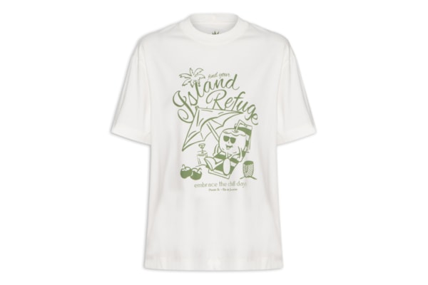Camiseta Feminina Silk Island Refuge - Off White