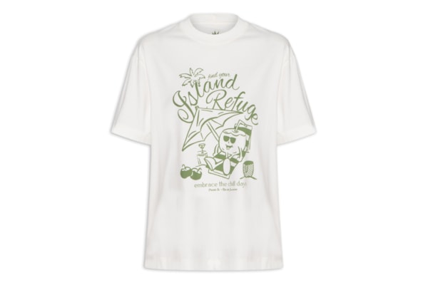 Camiseta Feminina Silk Island Refuge - Off White